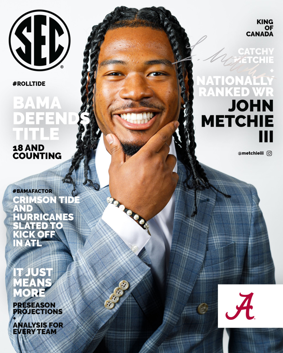 John Metchie magazine cover, SEC Media Days