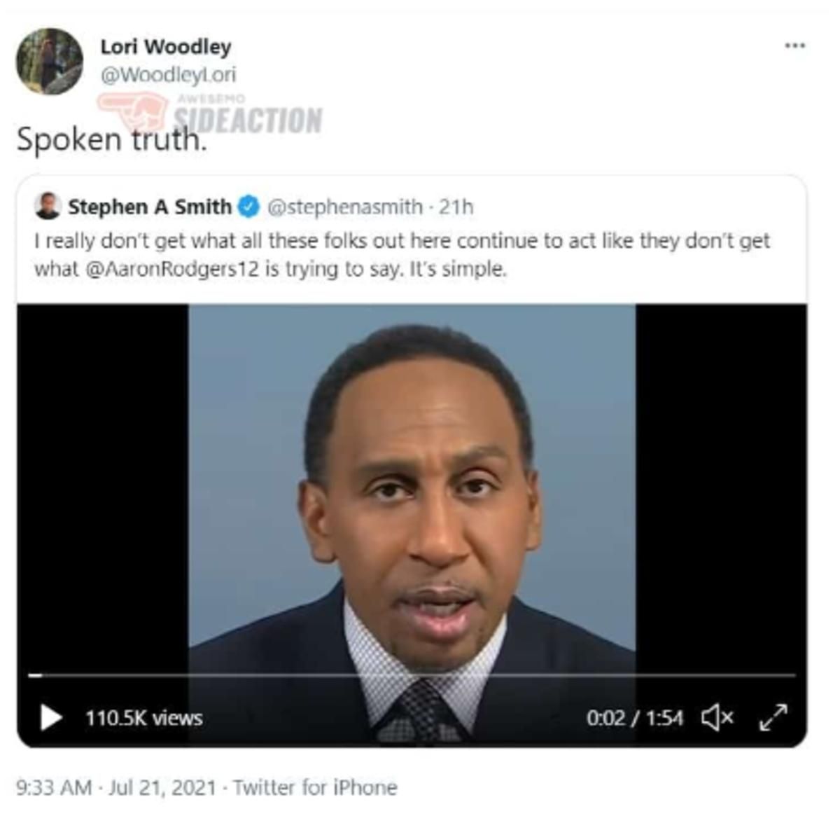 Lori Woodley Tweet