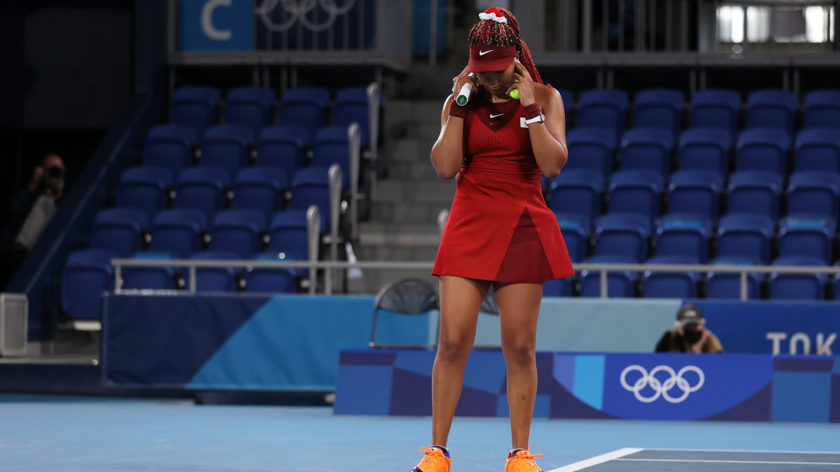 Naomi Osaka's Olympic run has come to an end after a third-round loss to Marketa Vondrousova of the Czech Republic.