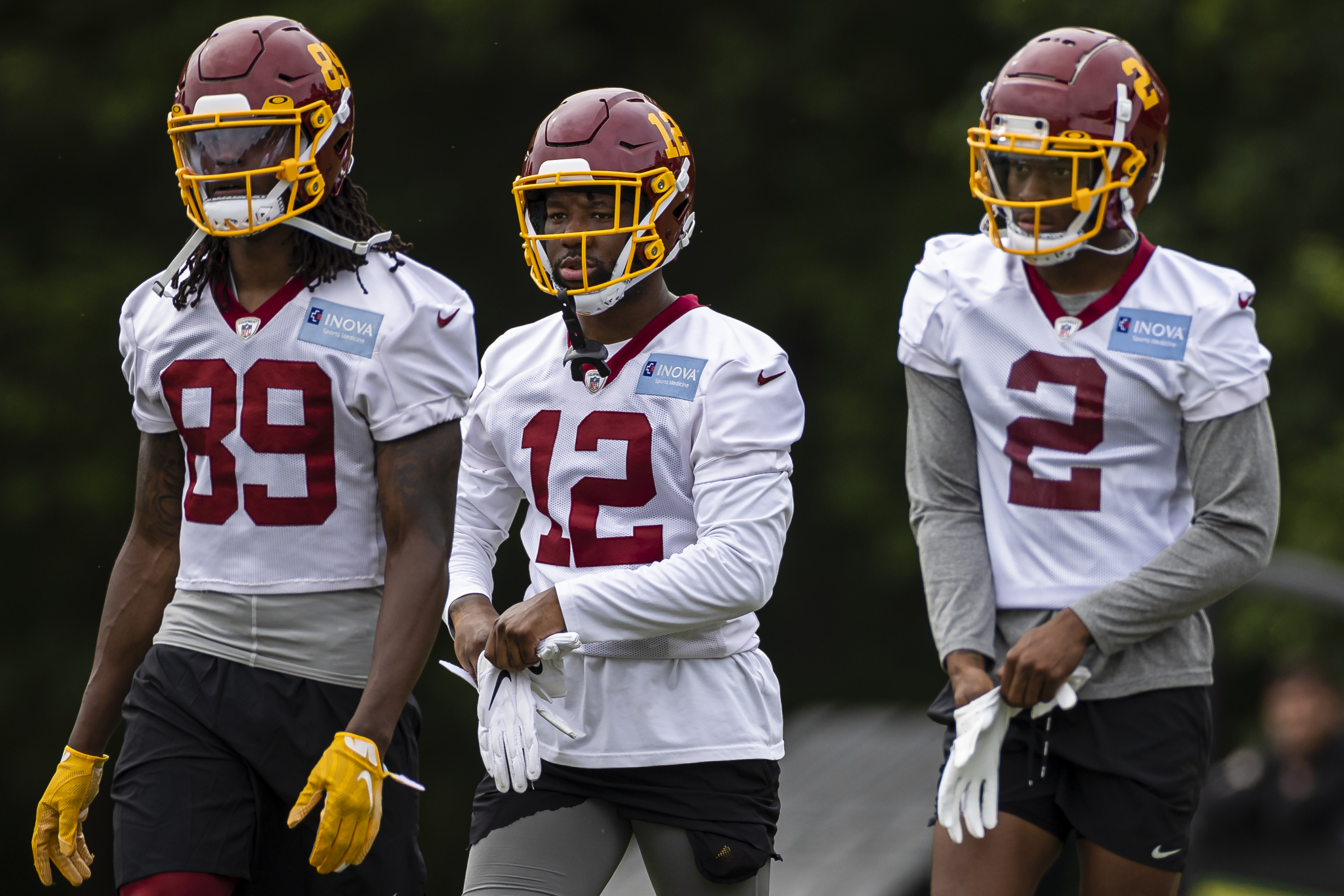 Washington Football Team players during a game