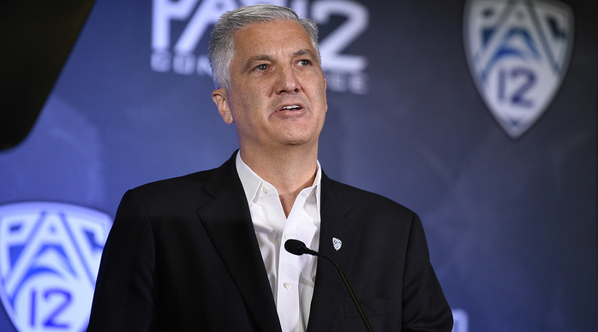 Pac-12 commissioner George Kliavkoff now faces immense pressure to keep his conference afloat.