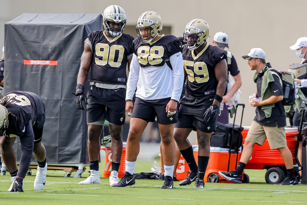 Saints training camp, Day 2