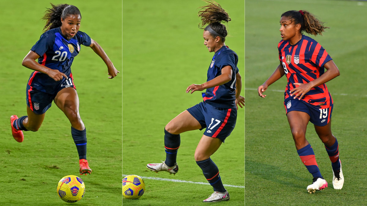 USWNT's Midge Purce, Sophia Smith and Catarina Macario