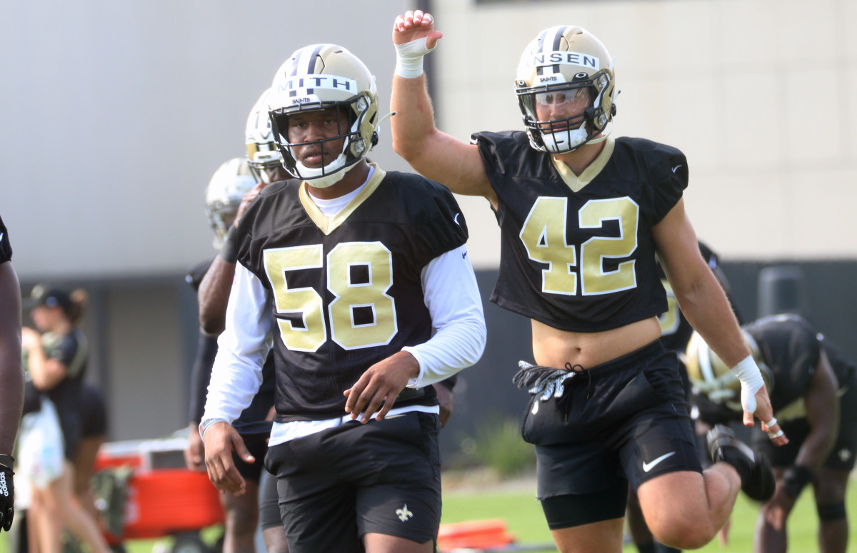 Shaq Smith at Saints Training Camp