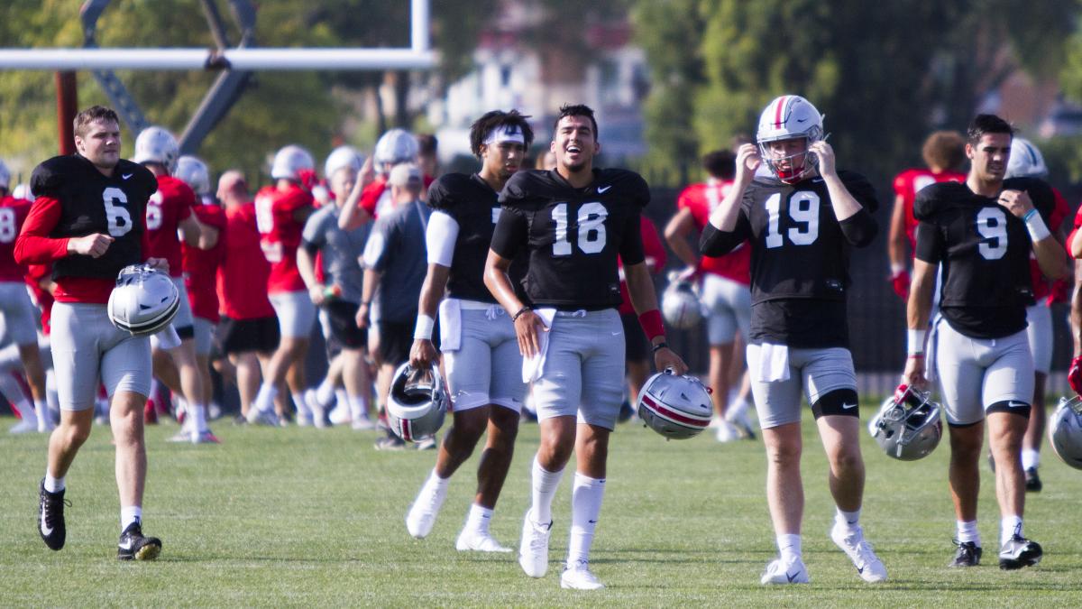 Ohio State Football Training Camp Observations Day 6 Sports Illustrated Ohio State Buckeyes News Analysis And More