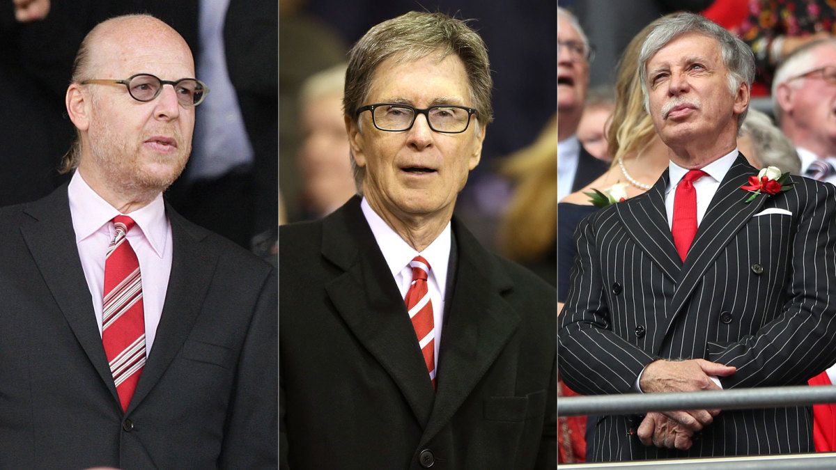 Man United, Liverpool and Arsenal owners Avram Glazer, John Henry and Stan Kroenke