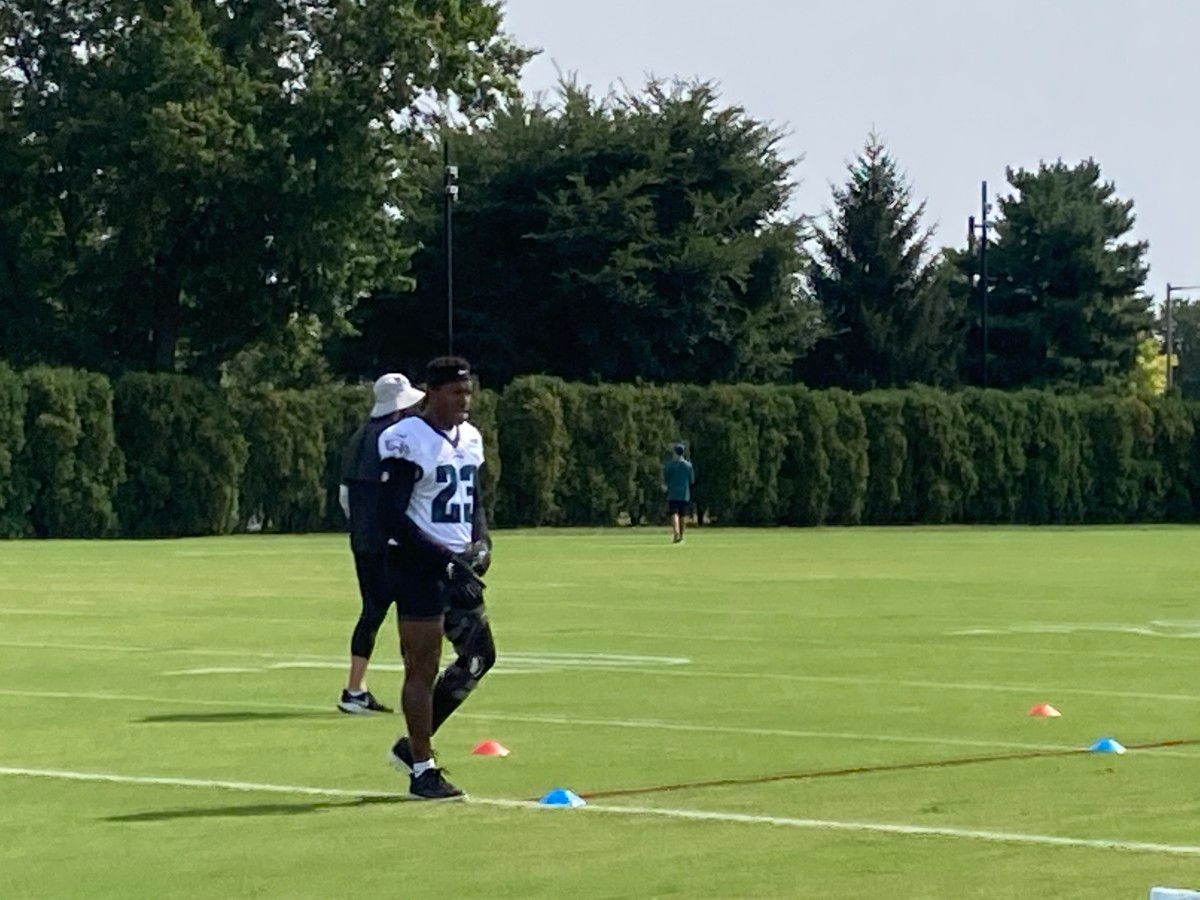 Rodney McLeod at Eagles practice on Aug. 7, 2021