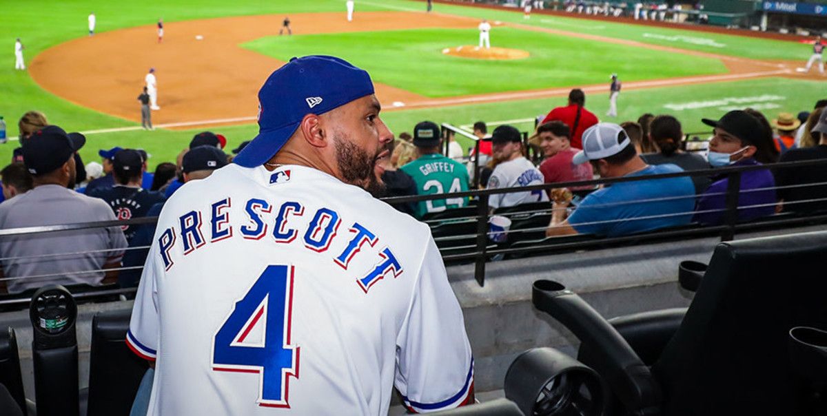 Prescott at a previous Rangers game.