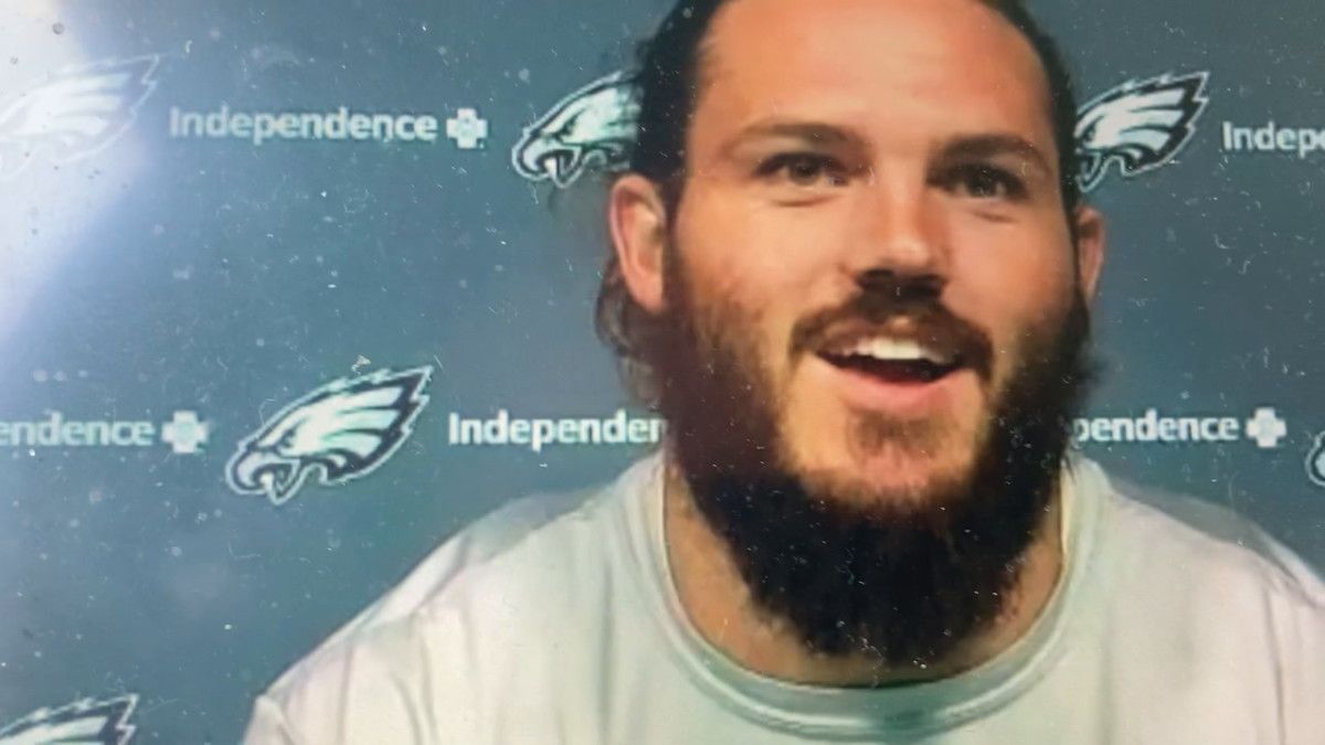LB Alex Singleton on zoom prior to Sunday's practice at the Linc.