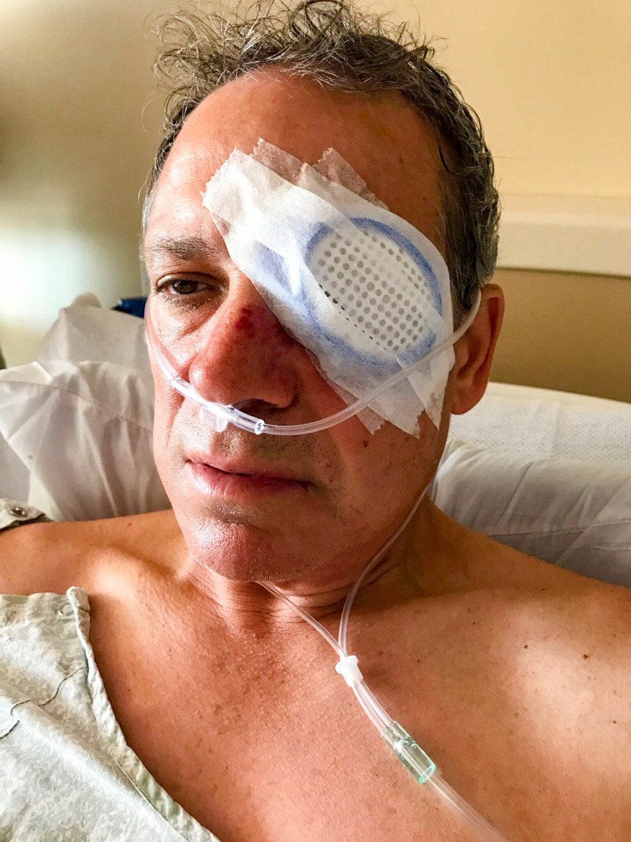 Loos, recovering in the hospital.