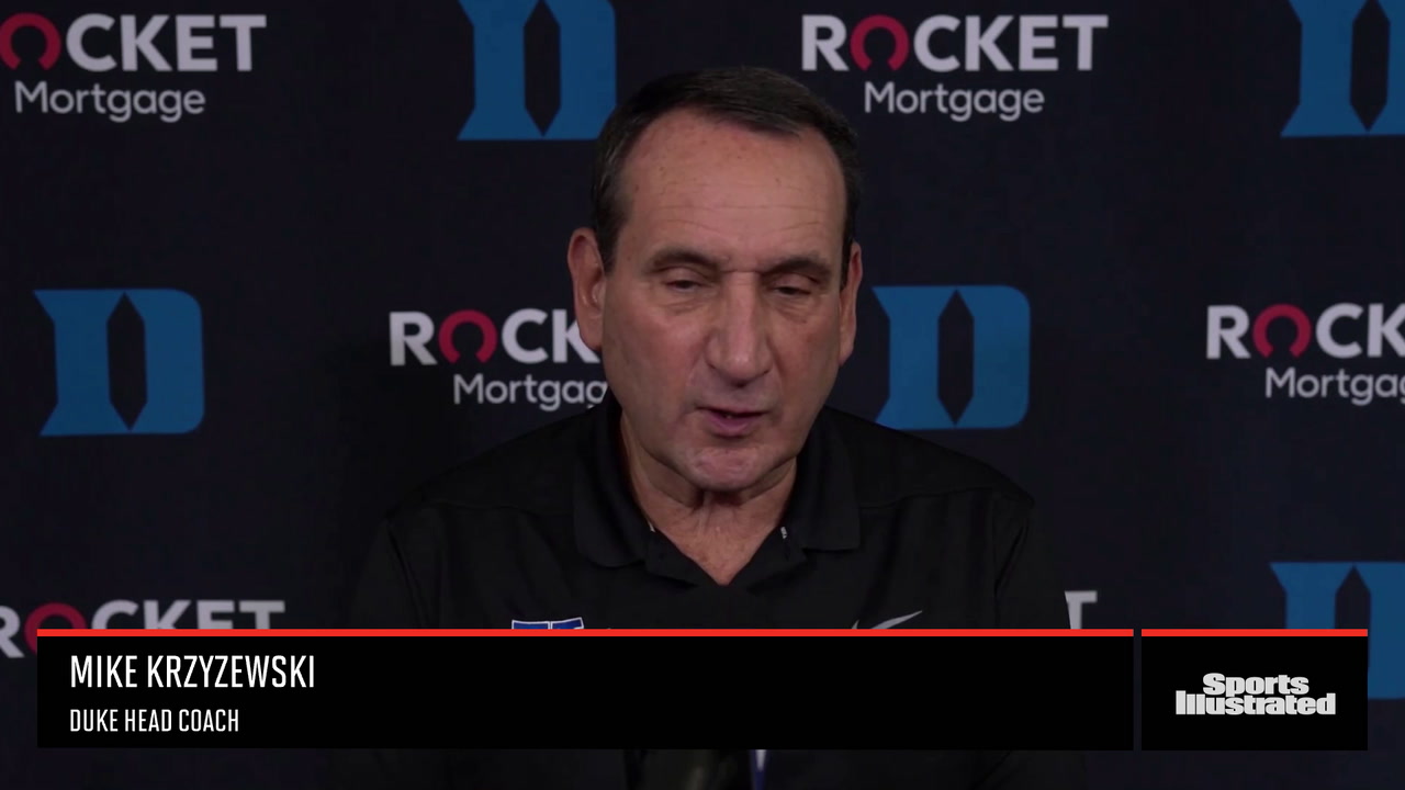 Coach K on This Year's Duke Team All 10 of My Guys Can Play Sports