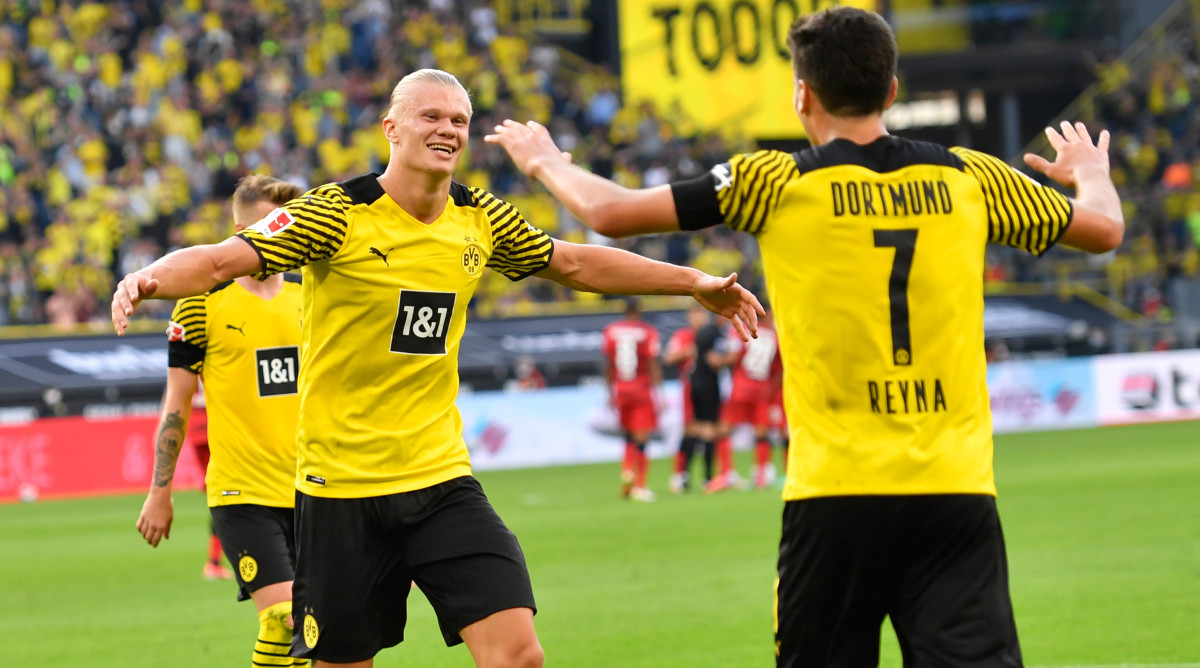 Erling Haaland scores two, assists three in Borussia Dortmund win ...