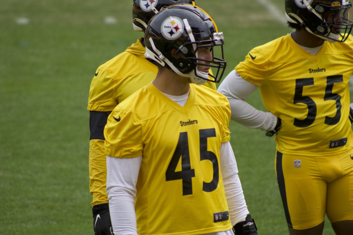 Photo Gallery: Joe Schobert's First Practice With Pittsburgh Steelers