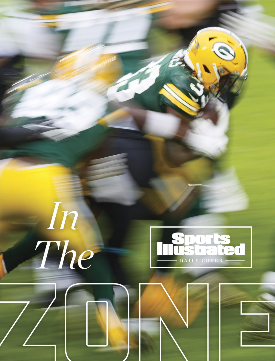 Packers run play on SI Daily Cover about the wide-zone offensive trend