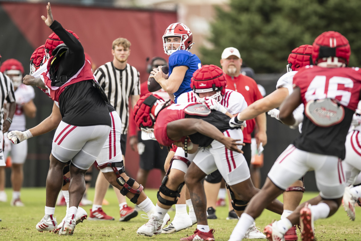 Jack Tuttle says he always prepares to be the starter, whether he is or not. (Photos courtesy of IU Athletics)