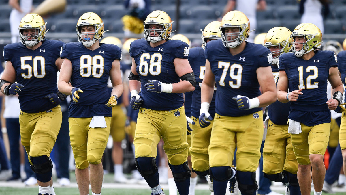 Notre Dame's offensive line