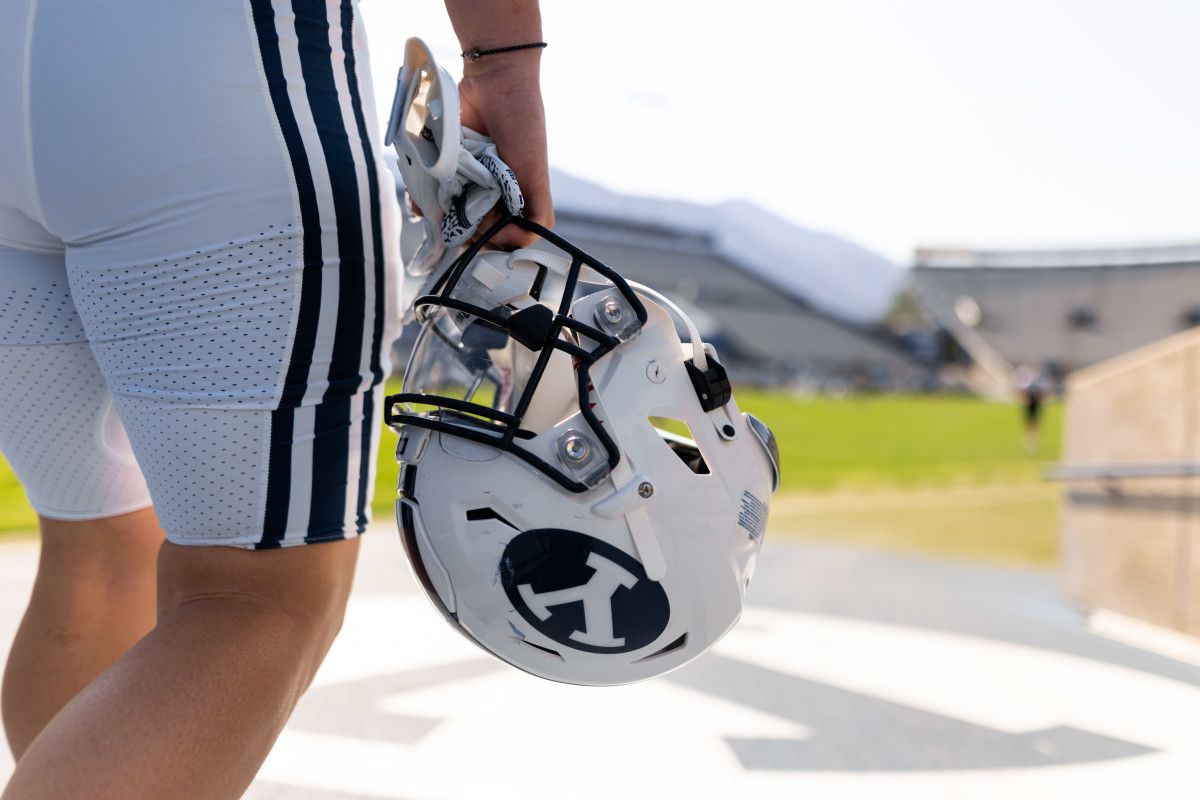 Fall camp byu football helmet