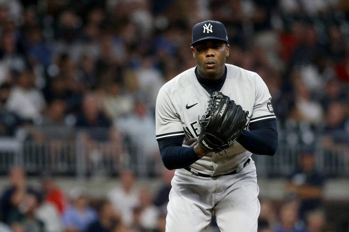 Yankees RP Aroldis Chapman set in Atlanta