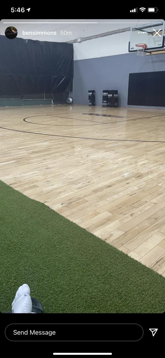 Ben Simmons posts on his Instagram story amid trade rumors on Tuesday.