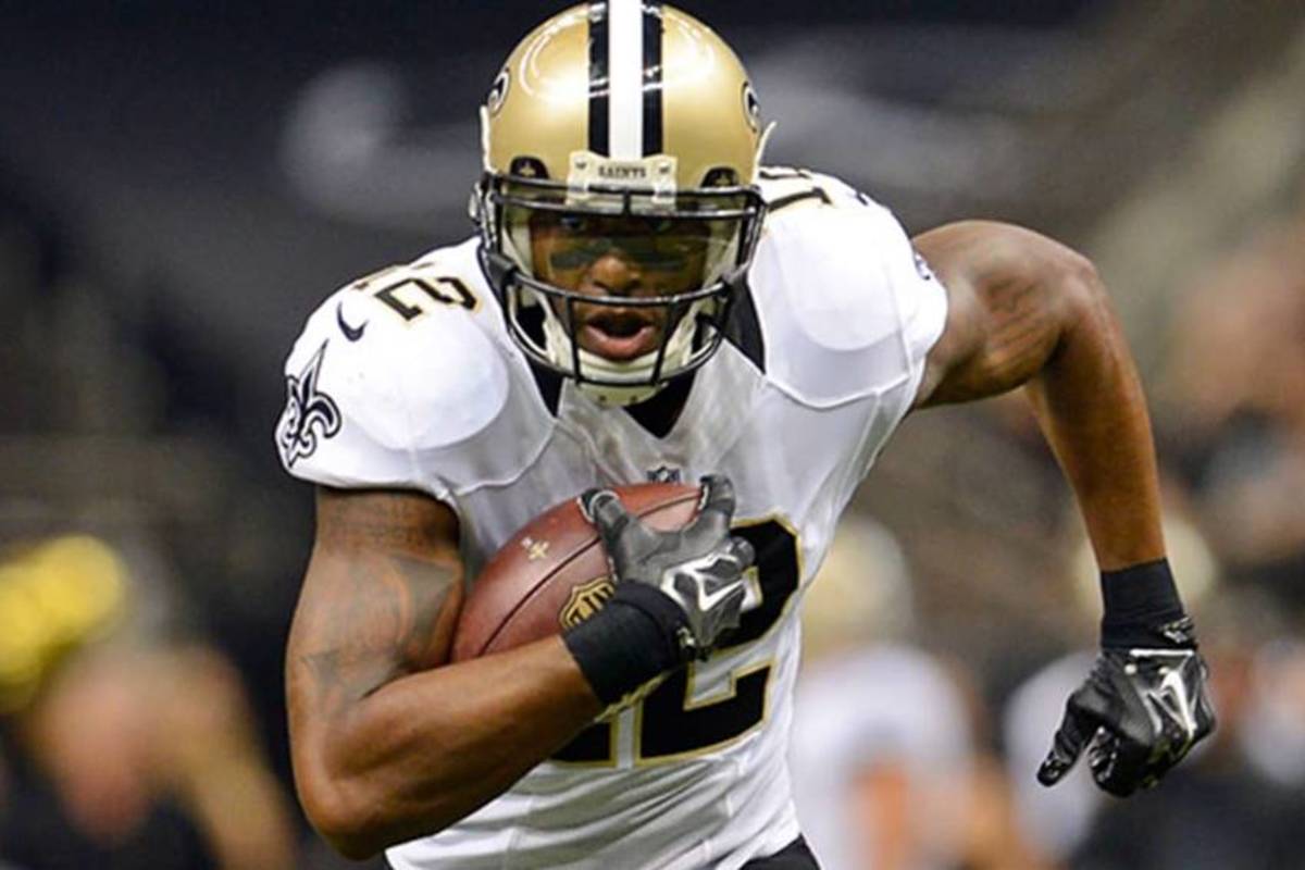 Saints Hall of Fame wide reciever Marques Colston 