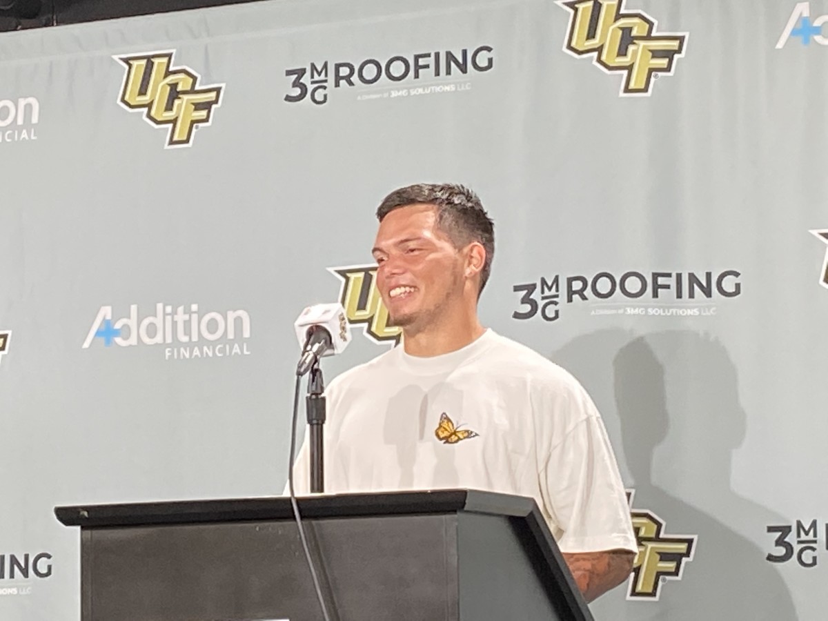 Dillon Gabriel was all smiles after the game