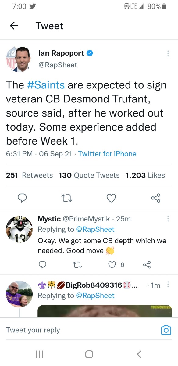 Saints To Sign Veteran Cb Desmond Trufant Sports Illustrated New Orleans Saints News Analysis And More