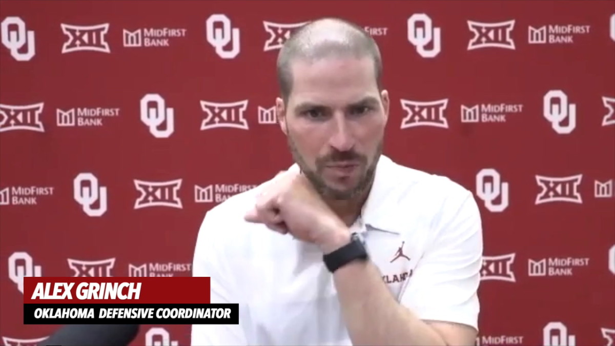 WATCH Oklahoma Defensive Coordinator Alex Grinch Western Carolina
