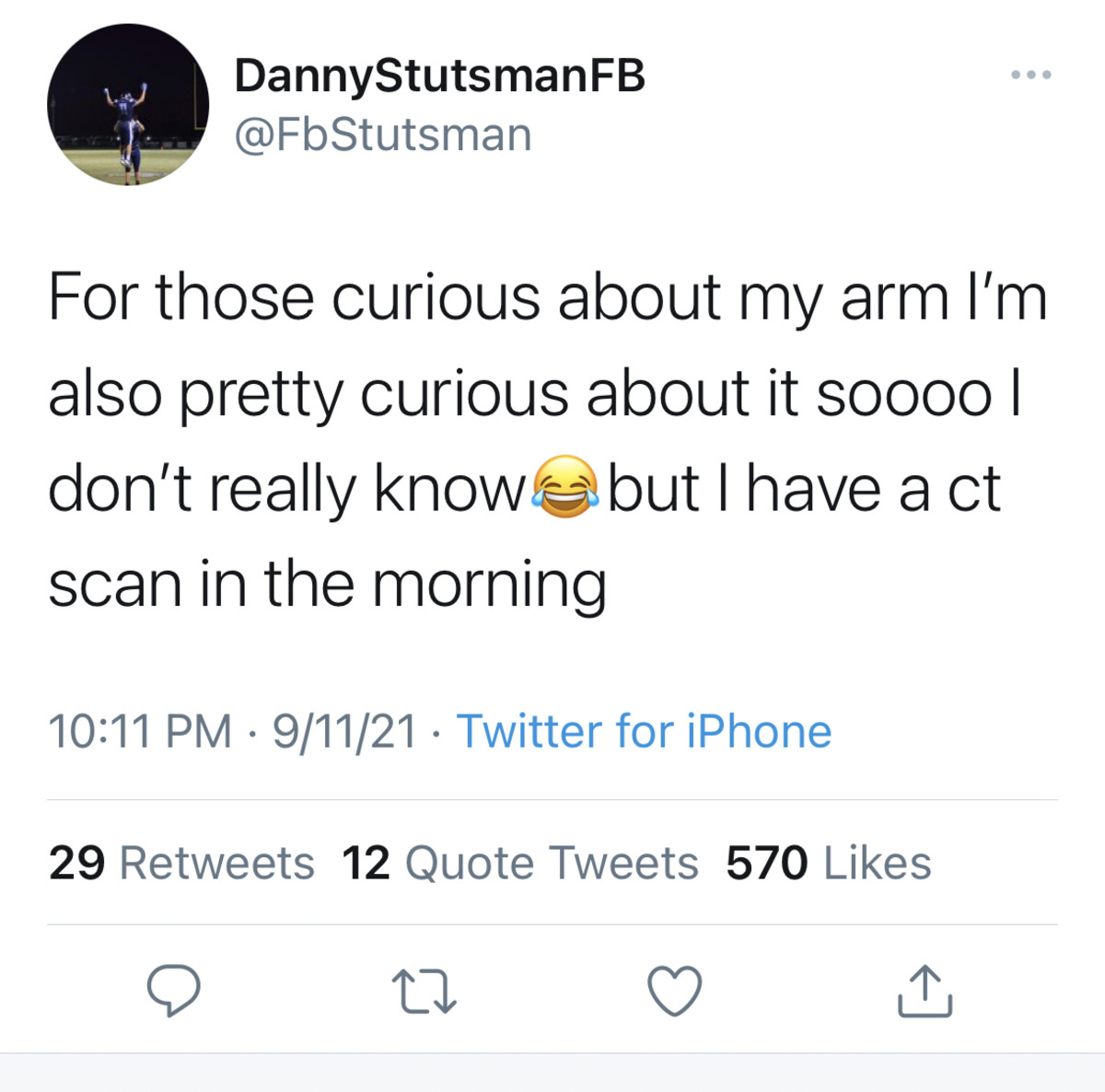 Stutsman tweet