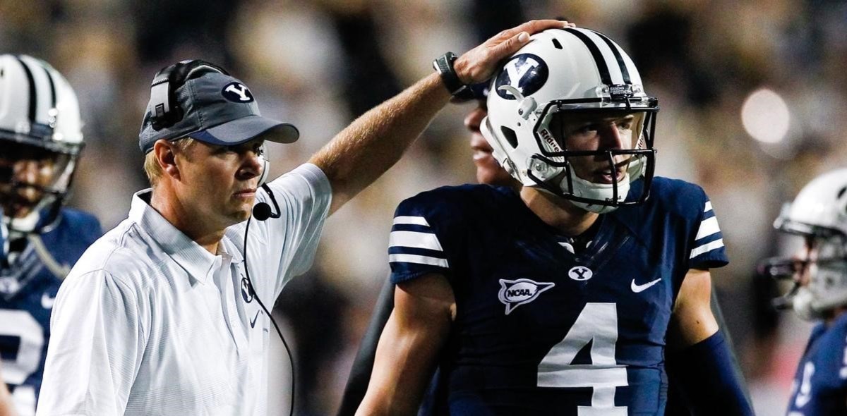 Bronco Mendenhall and Taysom Hill