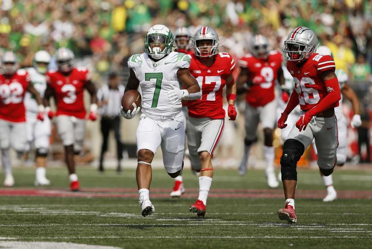 CJ Verdell Touchdown vs.Ohio State