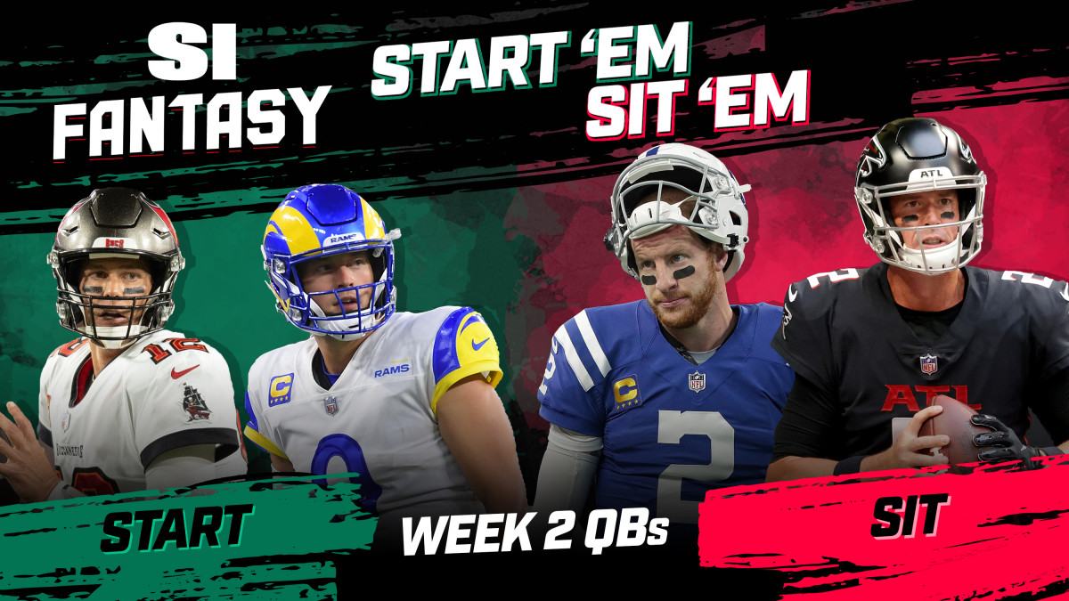 NFL Fantasy Start Em, Sit Em 20 Players to Start or Sit in Week 2