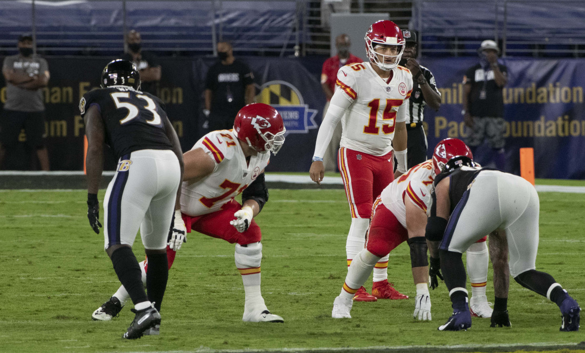 Patrick Mahomes and the Chiefs vs. Ravens