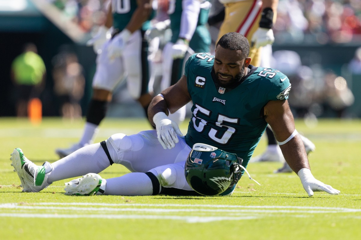 Brandon Graham suffered what looked to be a serious injury against the 49ers