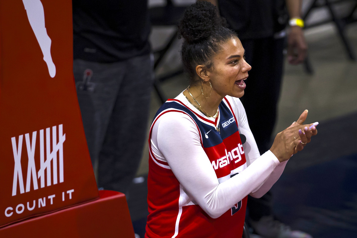 Mystics forward Alysha Clark was initially hesitant about the COVID vaccine, but was persuaded by the WNBPA's approach.