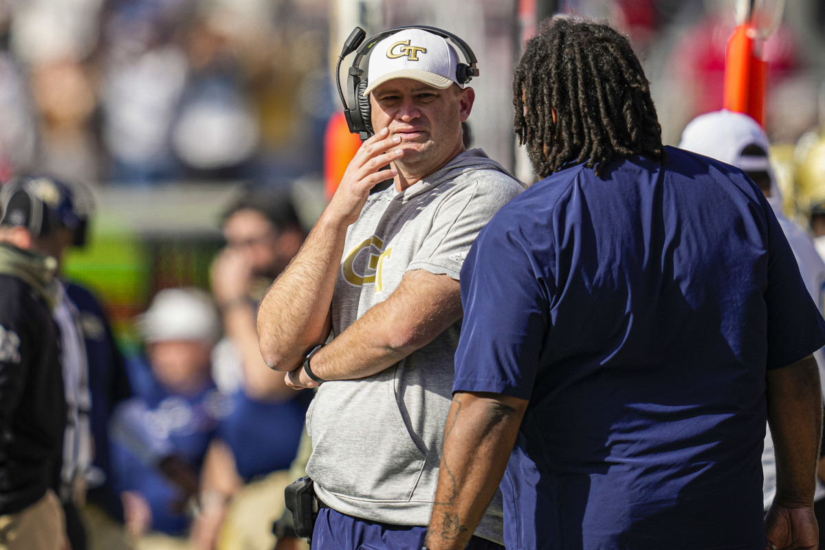 Georgia Tech interim head coach Brent Key