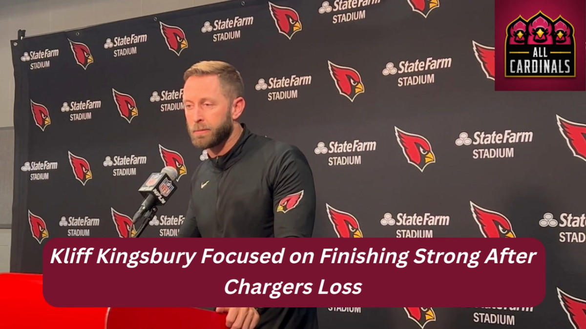 Kliff Kingsbury Focused on Finishing Strong After Chargers Loss