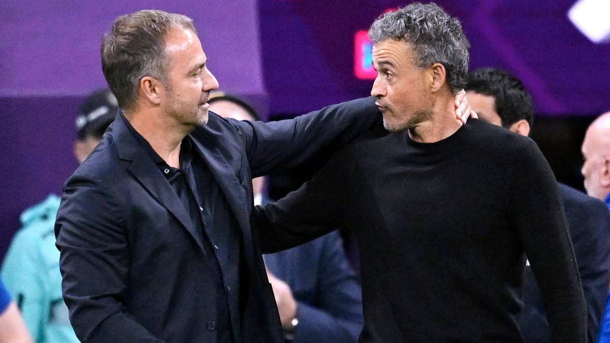 Germany’s Hansi Flick and Spain’s Luis Enrique