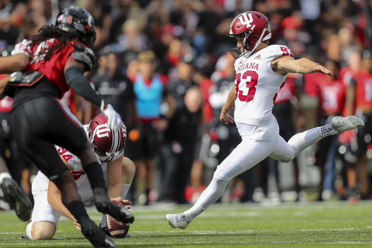 Indiana Kicker Charles Campbell Enters Transfer Portal With One Year of