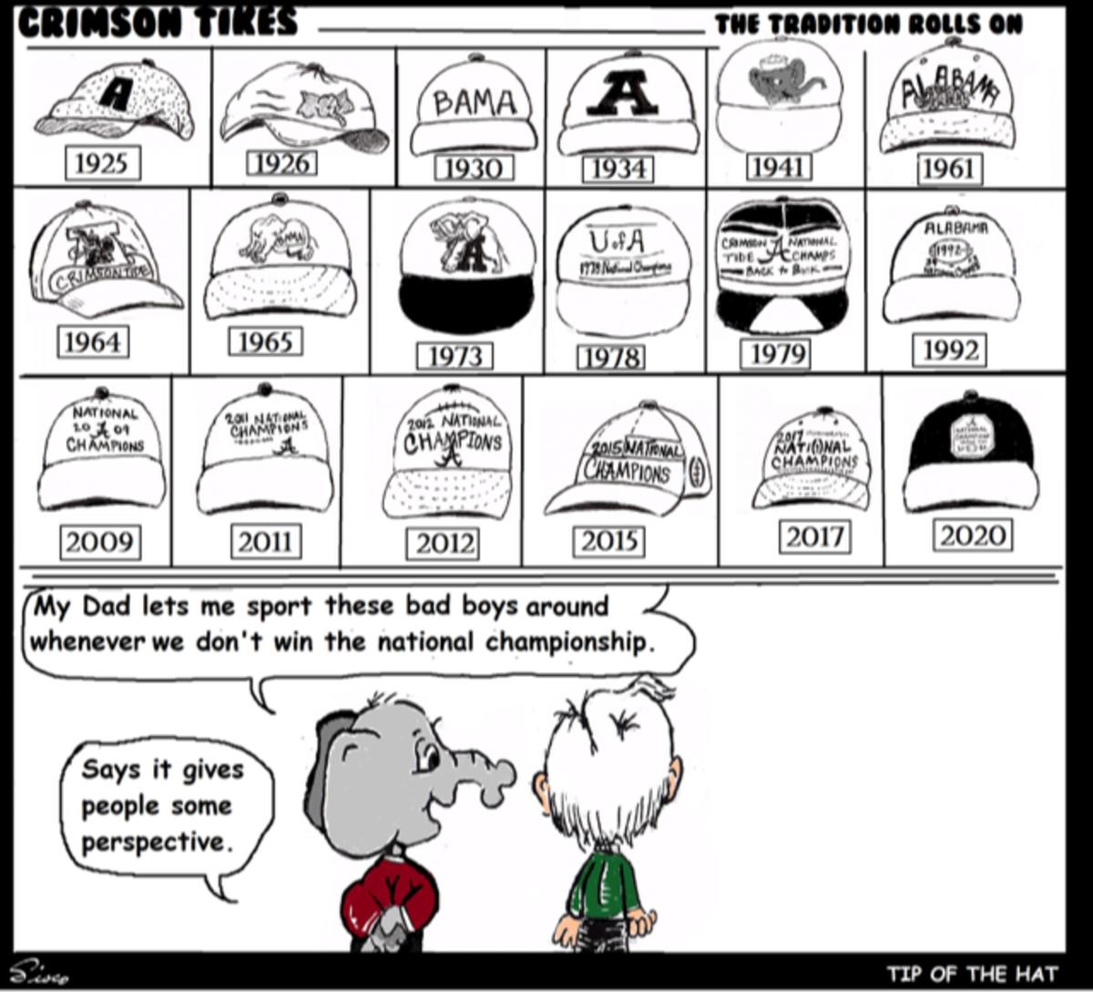 Crimson Tikes Tip of the Hat Sports Illustrated Alabama Crimson Tide