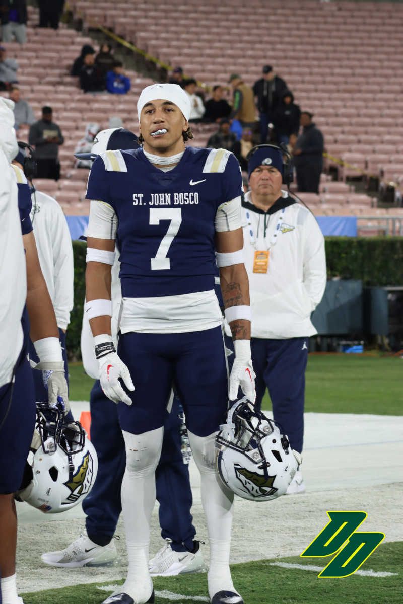 2024 St. John Bosco safety Peyton Woodyard vs. Mater Dei in the 2022 CIF SS Division 1 Championship.