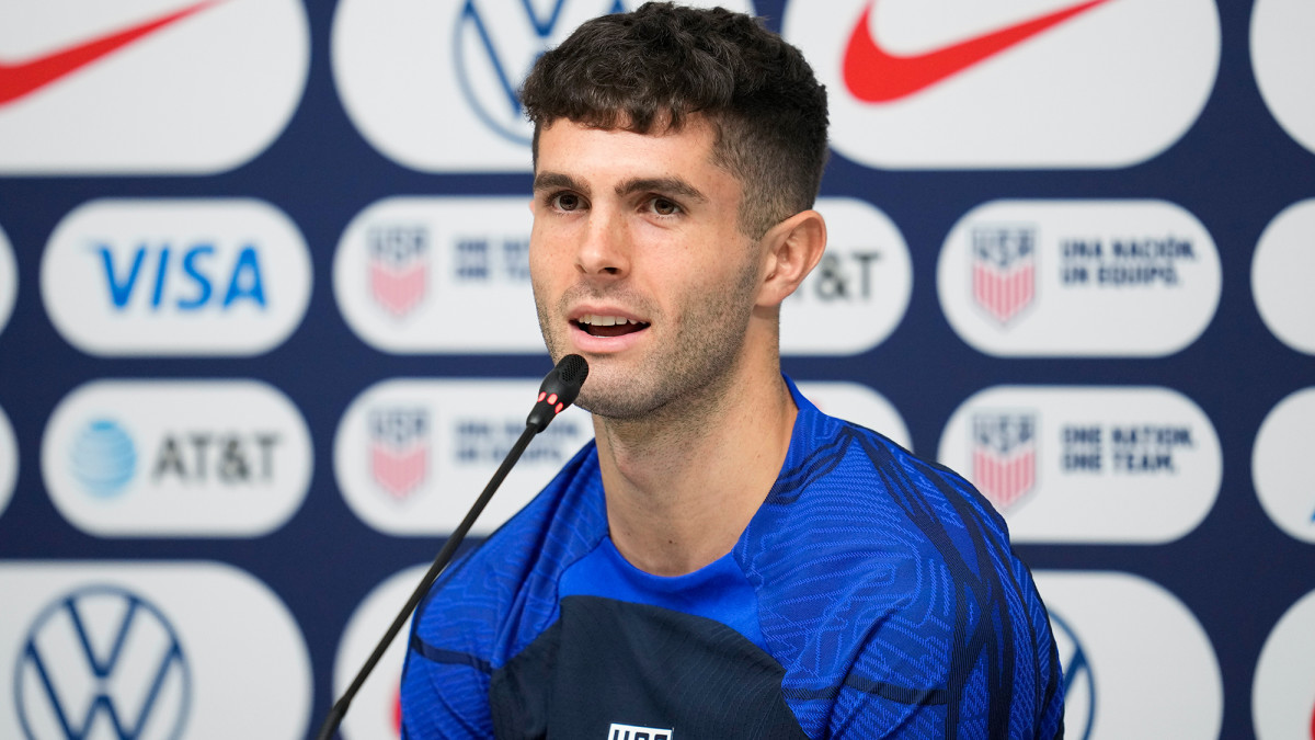 Christian Pulisic speaks before the USA’s World Cup last-16 match vs the Netherlands