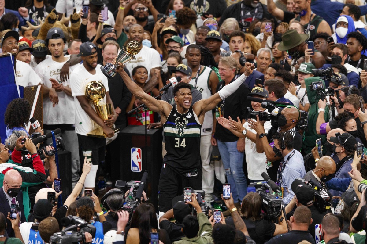 Giannis Antetokounmpo's NBA Finals run in 2021 hailed the best in