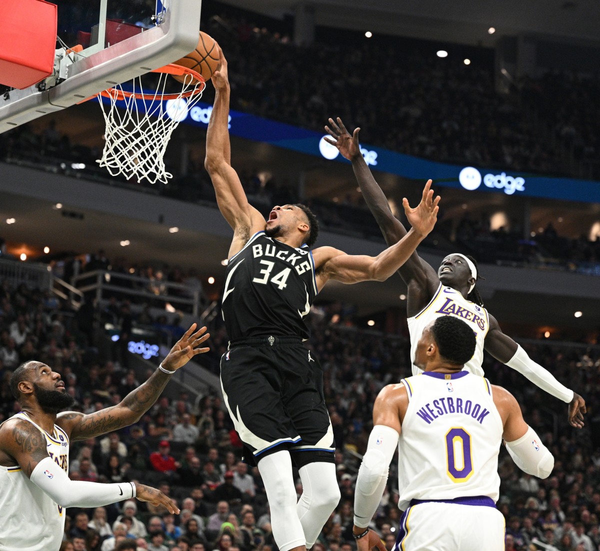 Giannis & Lopez pulled off two big blocks last night vs Lakers