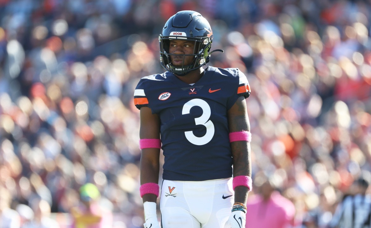 Virginia Cavaliers cornerback Anthony Johnson during the game against Miami at Scott Stadium.