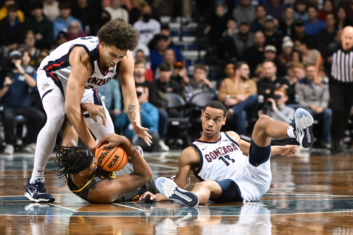 Gonzaga slow start, but falls late to Baylor in South Dakota