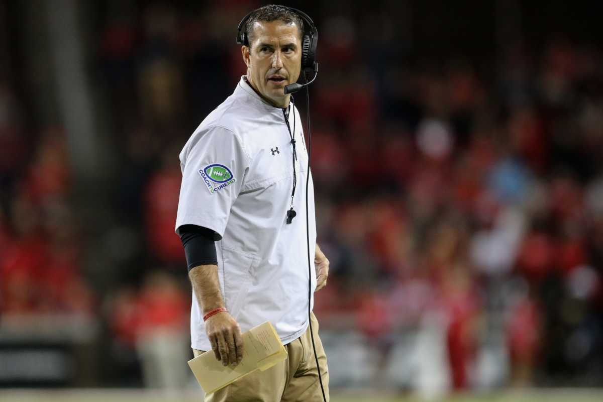 Former Cincinnati Bearcats head coach Luke Fickell looks down the sideline