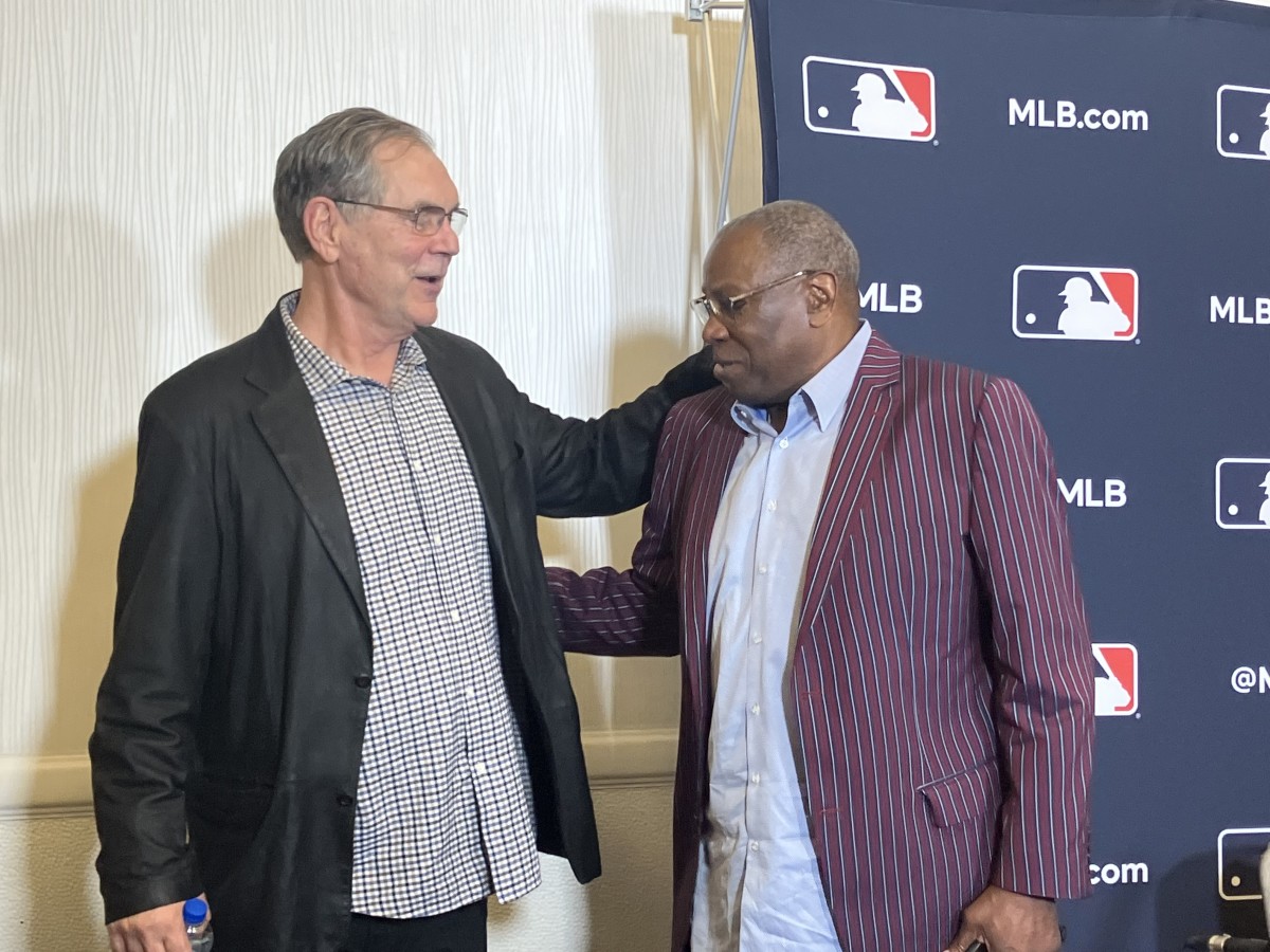 Texas Rangers Manager Bruce Bochy and Houston Astros Manager Dusty Baker