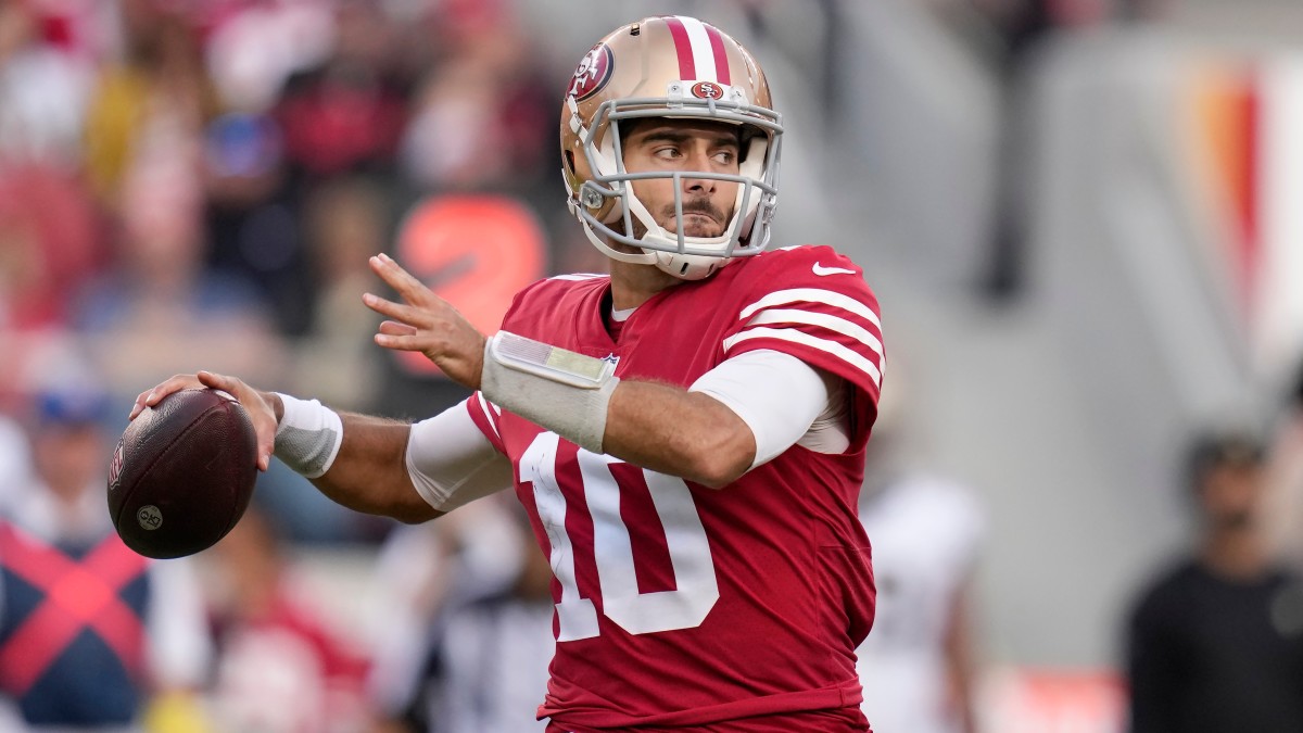 Jimmy Garoppolo is one of the top free agent quarterbacks on the market.