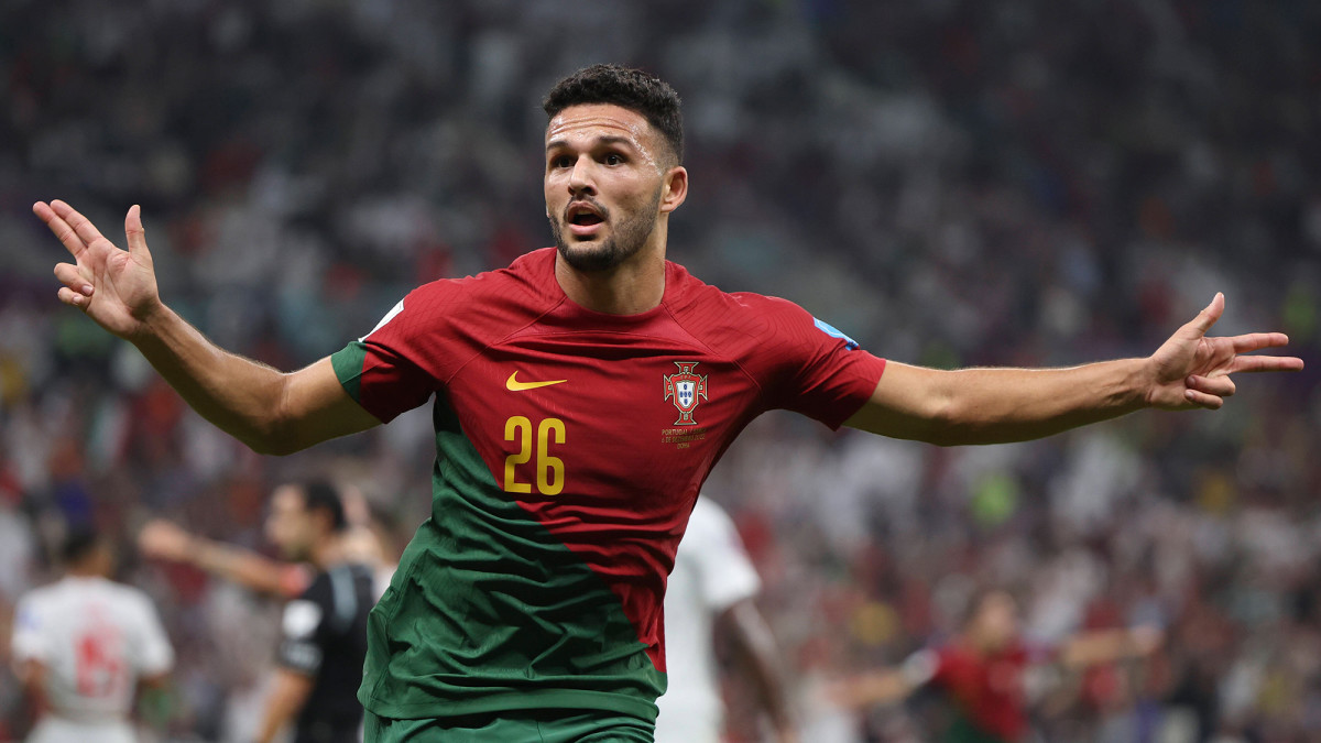 Goncalo Ramos scored a hat trick for Portugal vs. Switzerland