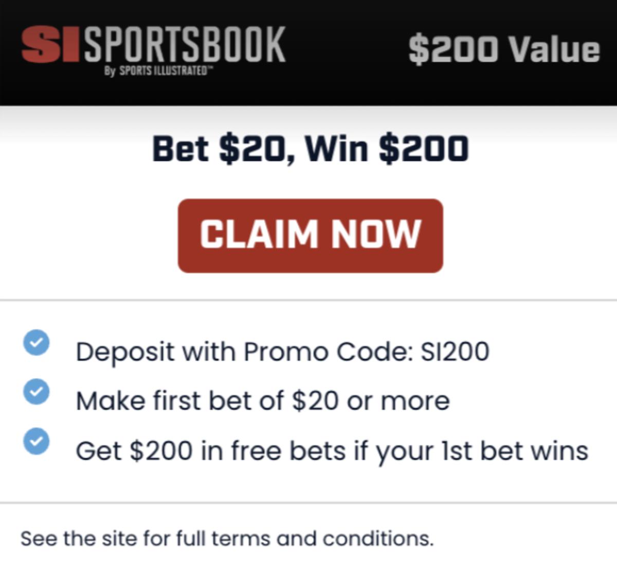 SI Sportsbook Michigan Promo Code: Bet $20, Win $200